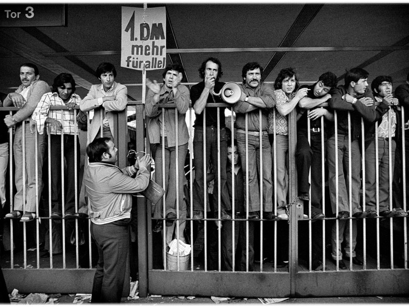 Ford Streik, Köln 1973. Foto: Gernot Huber